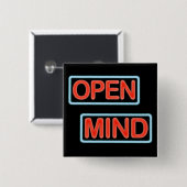 open knop vierkante button 5,1 cm (Voorkant /achterkant)