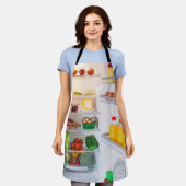 Open koelkast gevuld met voedsel schort (Gedragen)