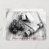 Open kurkschroef voor flessen kaart (Voorkant / Achterkant)