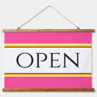 OPEN Leuk Helder Roze Wit Geel Sinaasappel Strepen