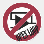 Open lus ronde sticker (Voorkant)