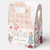 Open me Chic  Alice in Wonderland sprookje Bedankdoosjes (Geopend)
