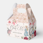 Open me Chic  Alice in Wonderland sprookje Bedankdoosjes (Voorkant Zijde)