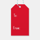 Open me eerst van | Elke achtergrondkleur Cadeaulabel (Achterkant)