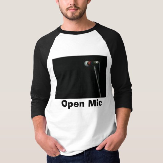Open Mic  T-shirt (Voorkant)