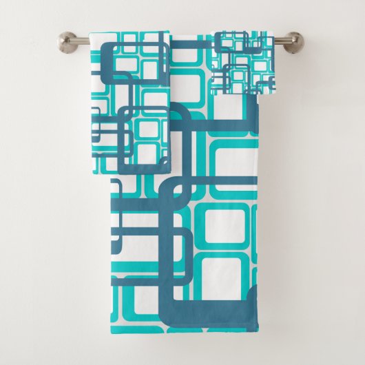 Open middeleeuwse moderne rechthoeken bad handdoek (Insitu)