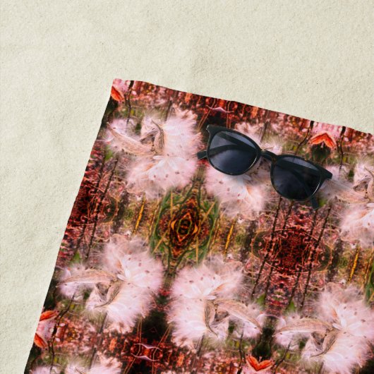 Open Milkweed Pods | Zaden met zijde | Sangria Strandlaken (In situ)