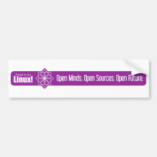Open Minds, Open Bronnen, Open Toekomst - CentOS Bumpersticker