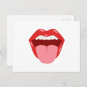 Open mond briefkaart (Voorkant / Achterkant)