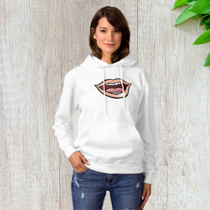 Open mond hoodie