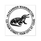 Open Mond Krokodil Naam Retouradres R Zelfinktende Stempel (Design)