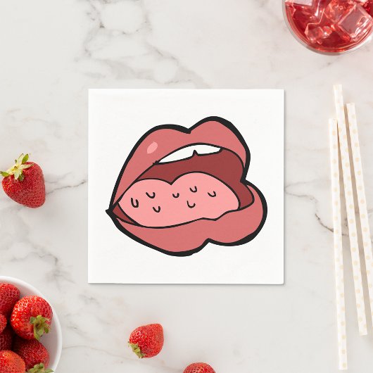 Open Mouth Paper Napkins Servet