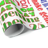 OPEN NIET TIL CHRISTMAS! CADEAUPAPIER (Rol Hoek)