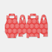 Open niet tot de rode kerstdoos bedankdoosjes (Uitgevouwen)