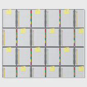 Open Notitieboek en potlood Cadeaupapier (Vlak)