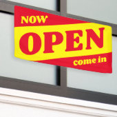 Open nu openlucht binnenshuis teken voor zakelijk  spandoek (Buitenkant Gebouw)