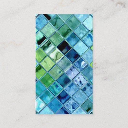 Open Ocean klantgerichte sjabloon visitekaartjes (Voorkant)