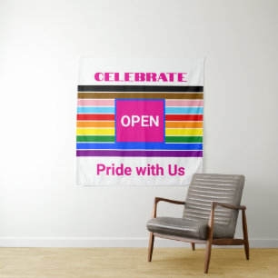 Open Pride Bondgenoot Rainbow Progress LGBT Wandkleed