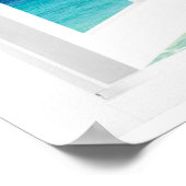 Open raam aan het strand poster (Hoek)