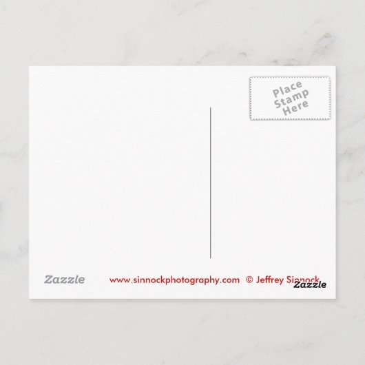 Open raam briefkaart (Achterkant)