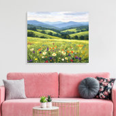 Open Range Prairies Canvas Afdruk (Insitu (Woonkamer))