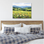 Open Range Prairies Canvas Afdruk (Insitu (Slaapkamer))