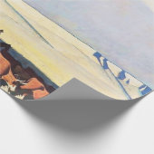 “Open Range” Westerse kunst van Maynard Dixon Cadeaupapier (Hoek)