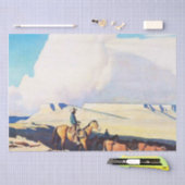 “Open Range” Westerse kunst van Maynard Dixon Tissuepapier (Craft)