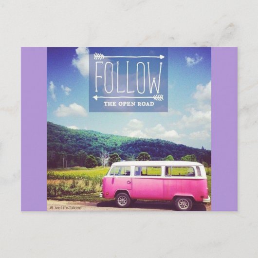 "Open Road" Briefkaart (Voorkant)