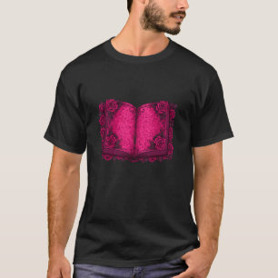 Open Roos Boek Romantische Fantasy Magie Esthetiek T-shirt