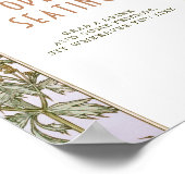 Open Seating Sign  Art Nouveau door Mucha Poster (Hoek)