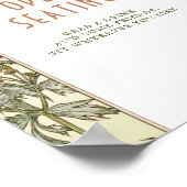 Open Seating Sign  Art Nouveau door Mucha Poster (Hoek)