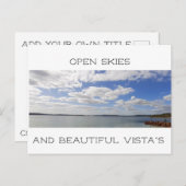Open Skies in beweging Briefkaart (Voorkant / Achterkant)