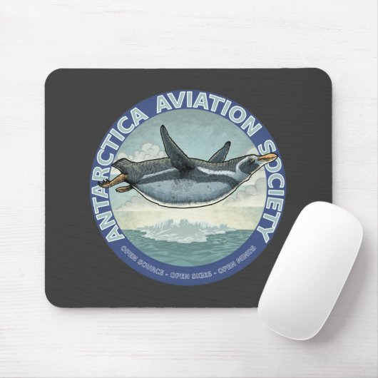 "Open Source - Open Skies - Open Mind" Mousepad Muismat (Met muis)