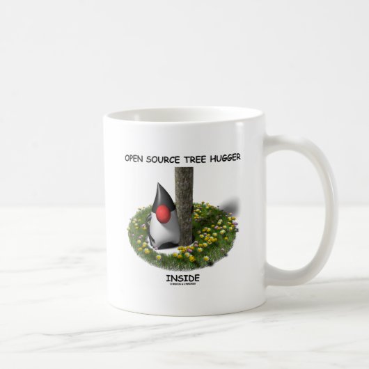 Open Source Tree Hugger Inside (hertog) Koffiemok (Rechts)