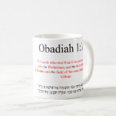 Open Source Vertaling Obadiah 1:19 Mok (Voorkant rechts)