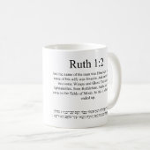 Open source vertaling Ruth 1:2 Koffiemok (Voorkant rechts)