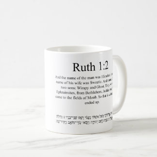 Open source vertaling Ruth 1:2 Koffiemok