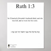Open Source vertaling Ruth 1:3 Poster (Voorkant)