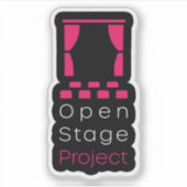 Open Stage Project Vinyl Sticker (Voorkant)