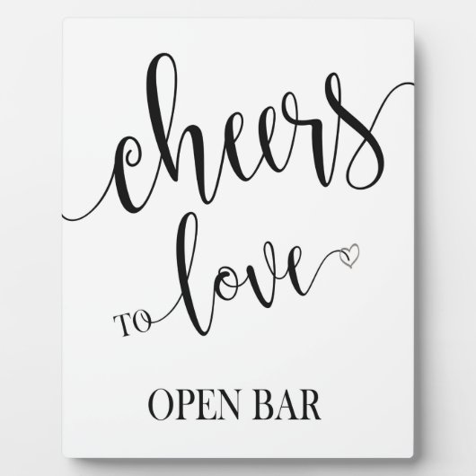 Open streepjesbord Tabletopplak met Easel Fotoplaat (Voorkant)