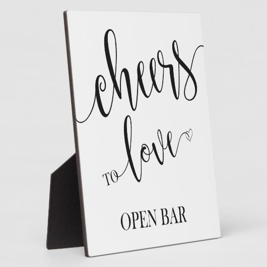 Open streepjesbord Tabletopplak met Easel Fotoplaat (Zijkant)