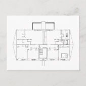 Open Tekening Floorplan: Briefkaart (Voorkant)