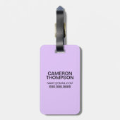 Open uw hart voor nieuwe avonturen bagagelabel (Achterkant verticaal)