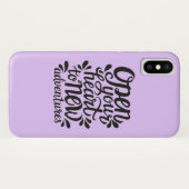 Open uw hart voor nieuwe avonturen Case-Mate iPhone case (Achterkant (horizontaal))