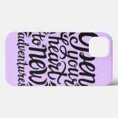 Open uw hart voor nieuwe avonturen Case-Mate iPhone case (Achterkant (horizontaal))