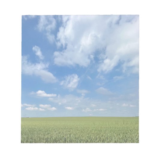 open veld notitieblok (Voorkant)