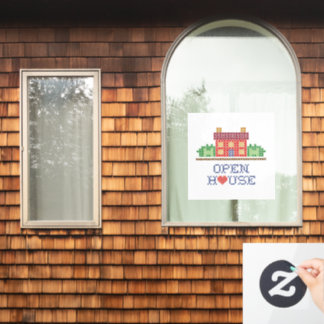 Open venster vastklampen raamsticker