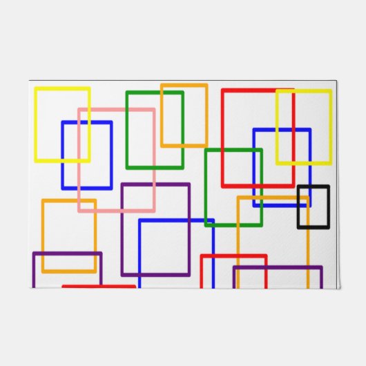 Open vierkante deurmat (Voorkant)