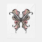 Open vlinder fleece deken (Voorkant)